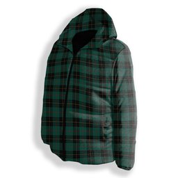 ScotsTee Shop Scottish McArthur-Fox Hunting Modern Premium Tartan Down Jacket Winter White Duck Down Plaid