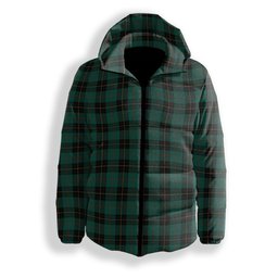 ScotsTee Shop Scottish McArthur-Fox Hunting Modern Premium Tartan Down Jacket Winter White Duck Down Plaid