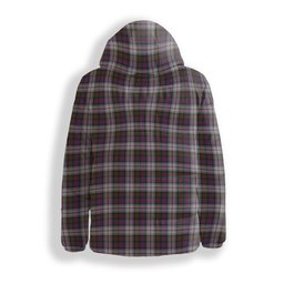 ScotsTee Shop Scottish MacDonald Dress Modern Premium Tartan Down Jacket Winter White Duck Down Plaid
