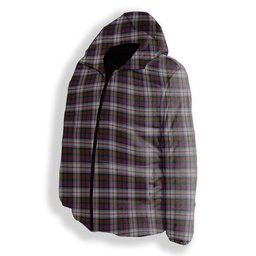 ScotsTee Shop Scottish MacDonald Dress Modern Premium Tartan Down Jacket Winter White Duck Down Plaid