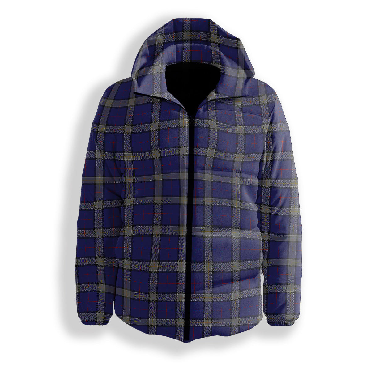 ScotsTee Shop Scottish Lloyd of Astargus Premium Tartan Down Jacket Winter White Duck Down Plaid