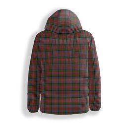 ScotsTee Shop Scottish MacPherson 5 Premium Tartan Down Jacket Winter White Duck Down Plaid
