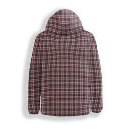 ScotsTee Shop Scottish Robertson Dress #2 Modern Premium Tartan Down Jacket Winter White Duck Down Plaid