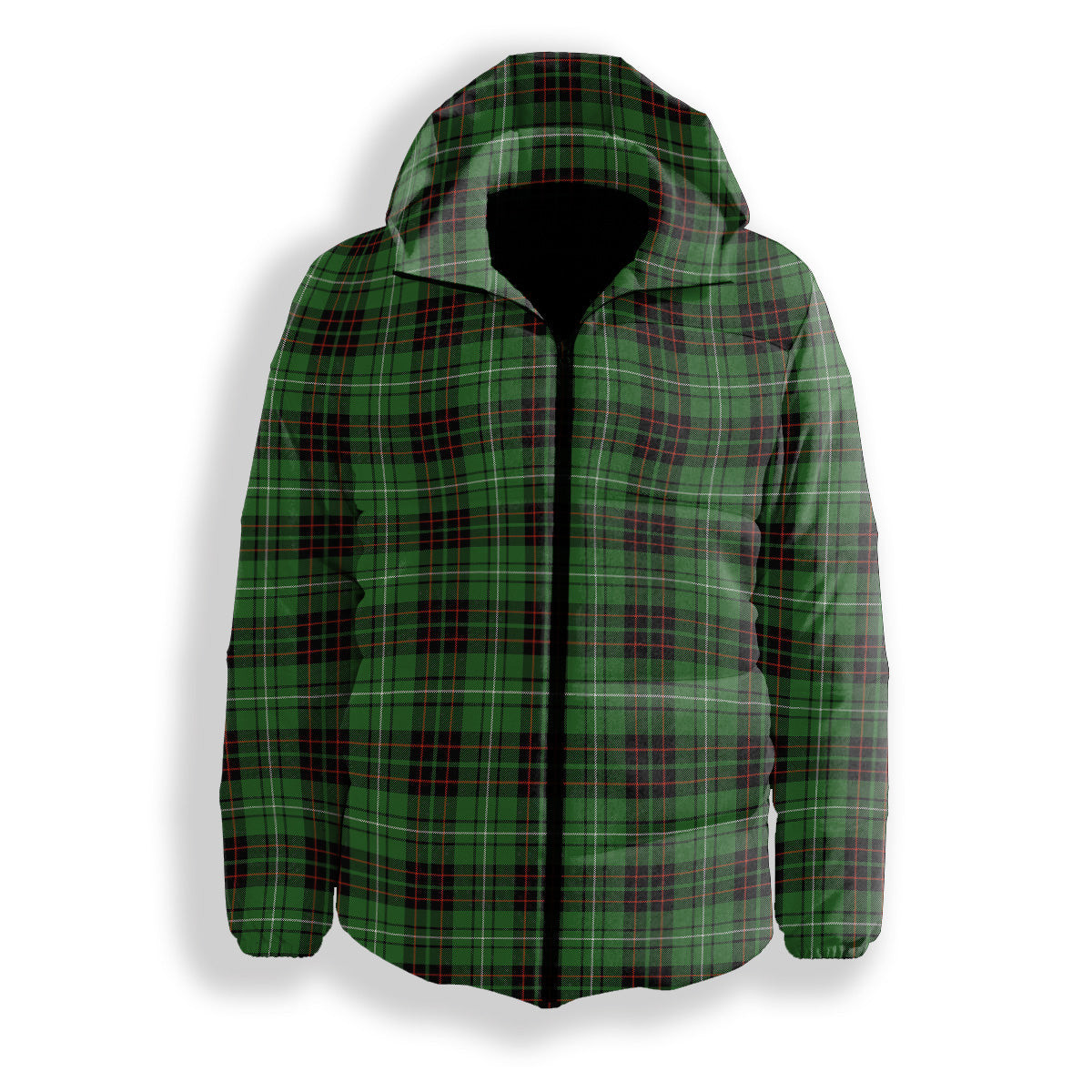 ScotsTee Shop Scottish McAulay of Lewis Ancient Premium Tartan Down Jacket Winter White Duck Down Plaid