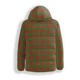 ScotsTee Shop Scottish MacDonald of Kingsburgh Ancient Premium Tartan Down Jacket Winter White Duck Down Plaid