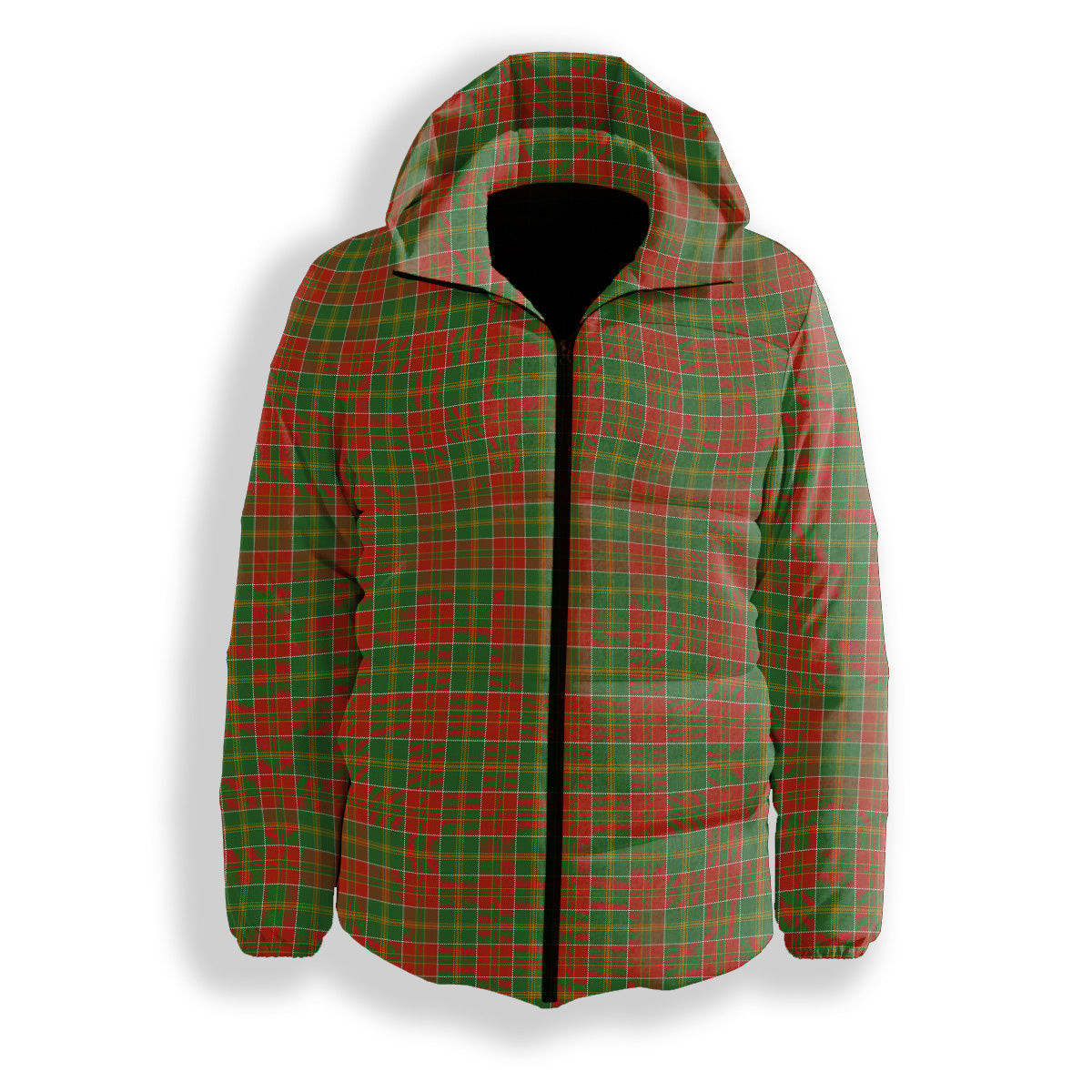 ScotsTee Shop Scottish MacDonald of Kingsburgh Ancient Premium Tartan Down Jacket Winter White Duck Down Plaid