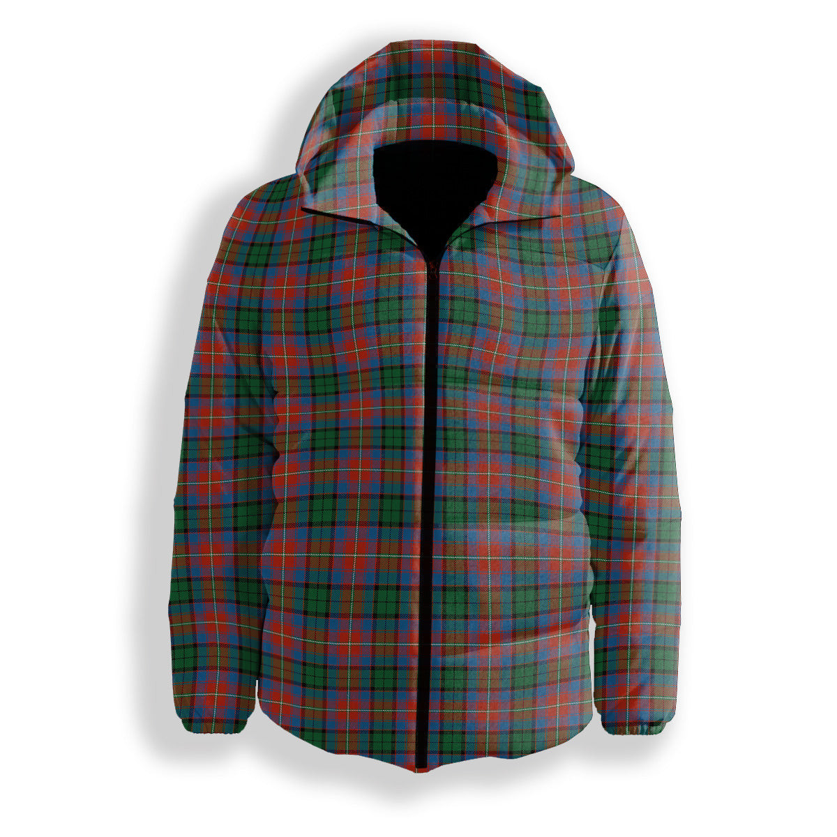ScotsTee Shop Scottish Rattray of Lude Ancient Premium Tartan Down Jacket Winter White Duck Down Plaid