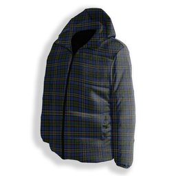 ScotsTee Shop Scottish MacRae Hunting 4 Premium Tartan Down Jacket Winter White Duck Down Plaid