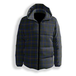 ScotsTee Shop Scottish MacRae Hunting 4 Premium Tartan Down Jacket Winter White Duck Down Plaid