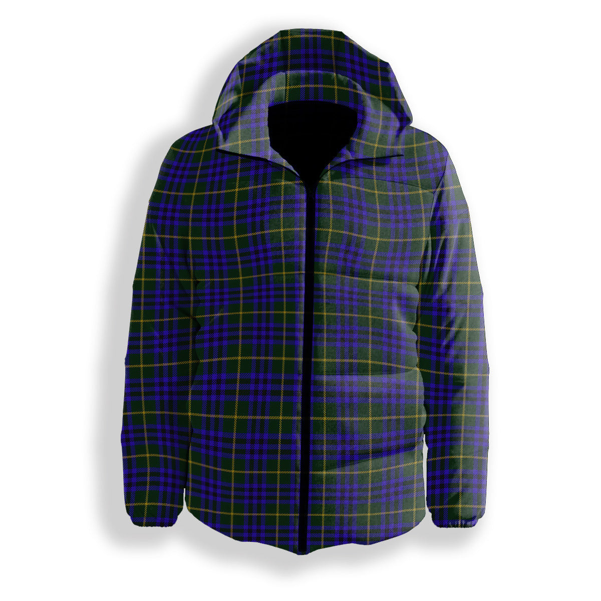 ScotsTee Shop Scottish Marshall of Keith Premium Tartan Down Jacket Winter White Duck Down Plaid