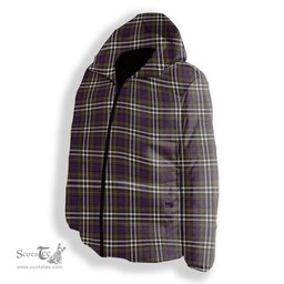 ScotsTee Shop Scottish McDonell of Glengarry Dress Modern Premium Tartan Down Jacket Winter White Duck Down Plaid