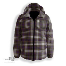 ScotsTee Shop Scottish McDonell of Glengarry Dress Modern Premium Tartan Down Jacket Winter White Duck Down Plaid