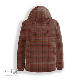 ScotsTee Shop Scottish Ogilvie (Ogilvy) of Strathallan Premium Tartan Down Jacket Winter White Duck Down Plaid