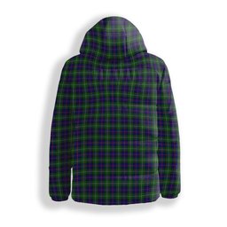 ScotsTee Shop Scottish MacThomas Modern Premium Tartan Down Jacket Winter White Duck Down Plaid