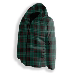ScotsTee Shop Scottish McAuley of Lewis Modern Premium Tartan Down Jacket Winter White Duck Down Plaid