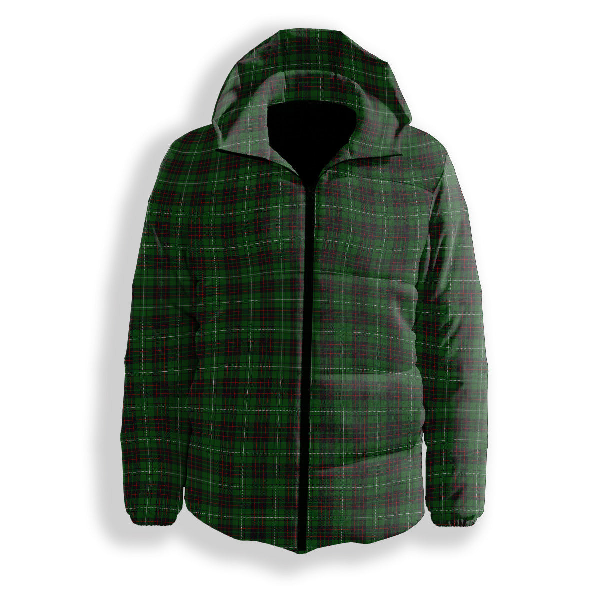 ScotsTee Shop Scottish McAuley of Lewis Premium Tartan Down Jacket Winter White Duck Down Plaid