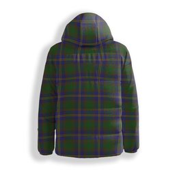 ScotsTee Shop Scottish Strange of Balkaskie Premium Tartan Down Jacket Winter White Duck Down Plaid