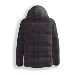 ScotsTee Shop Scottish Jrgensen of Taasingee Premium Tartan Down Jacket Winter White Duck Down Plaid