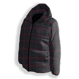 ScotsTee Shop Scottish Jrgensen of Taasingee Premium Tartan Down Jacket Winter White Duck Down Plaid