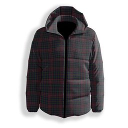 ScotsTee Shop Scottish Jrgensen of Taasingee Premium Tartan Down Jacket Winter White Duck Down Plaid