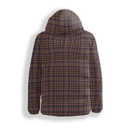 ScotsTee Shop Scottish Ogilvy or Drummond of Strathallen Premium Tartan Down Jacket Winter White Duck Down Plaid
