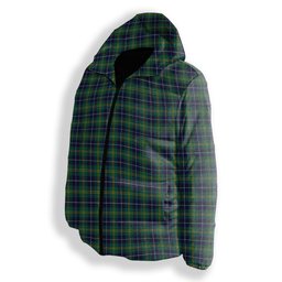 ScotsTee Shop Scottish Turnbull Hunting Modern Clan Premium Tartan Down Jacket Winter White Duck Down Plaid