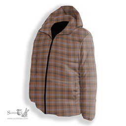 ScotsTee Shop Scottish Jardine of Castlemilk Ancient Premium Tartan Down Jacket Winter White Duck Down Plaid