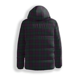 ScotsTee Shop Scottish MacArthur of Milton Hunting Premium Tartan Down Jacket Winter White Duck Down Plaid
