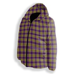 ScotsTee Shop Scottish Sheena Christie Commemorative Premium Tartan Down Jacket Winter White Duck Down Plaid