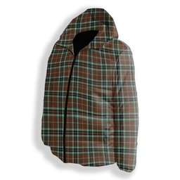 ScotsTee Shop Scottish Thompson Society Hunting Modern Premium Tartan Down Jacket Winter White Duck Down Plaid