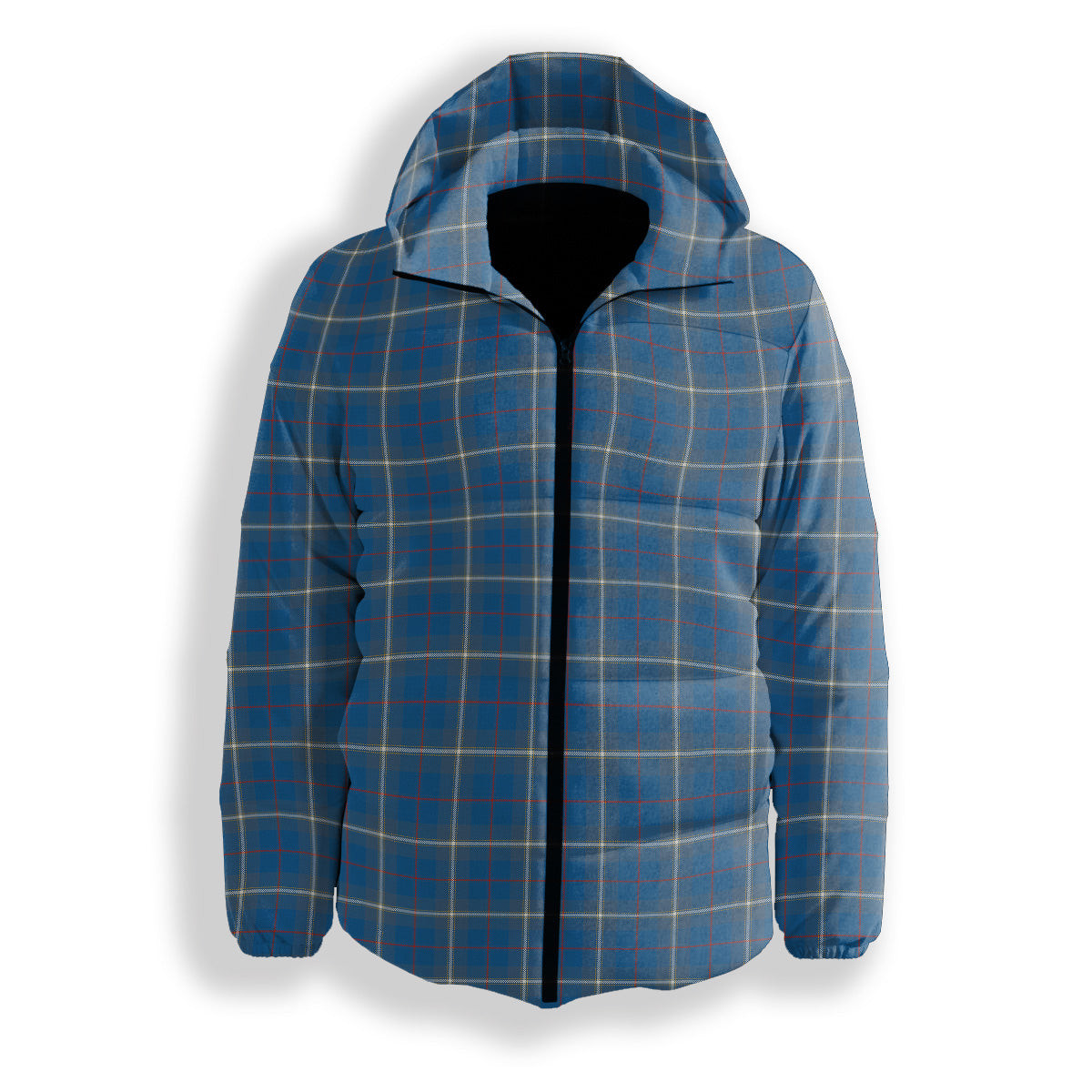 ScotsTee Shop Scottish MacRae of America Ancient Premium Tartan Down Jacket Winter White Duck Down Plaid