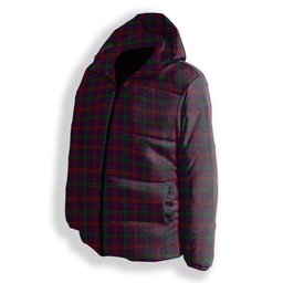 ScotsTee Shop Scottish Montgomrie or Montgomery of Eglinton Premium Tartan Down Jacket Winter White Duck Down Plaid