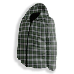 ScotsTee Shop Scottish McLaren Dress Premium Tartan Down Jacket Winter White Duck Down Plaid