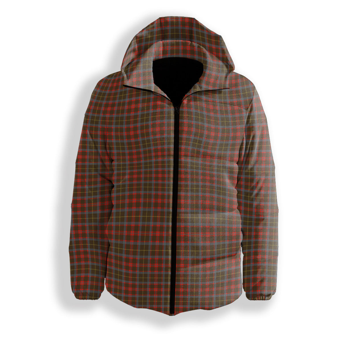ScotsTee Shop Scottish McKintosh Hunting Weathered Premium Tartan Down Jacket Winter White Duck Down Plaid