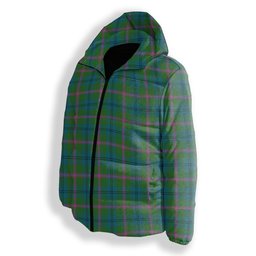 ScotsTee Shop Scottish Laurie (Lawrie) Ancient Clan Premium Tartan Down Jacket Winter White Duck Down Plaid