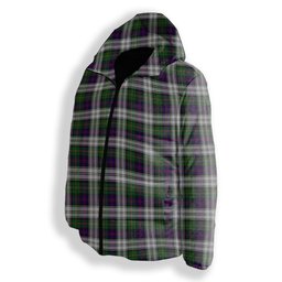 ScotsTee Shop Scottish MacCallum Dress - TD Premium Tartan Down Jacket Winter White Duck Down Plaid