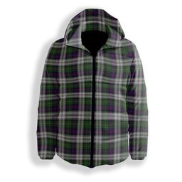 ScotsTee Shop Scottish MacCallum Dress - TD Premium Tartan Down Jacket Winter White Duck Down Plaid