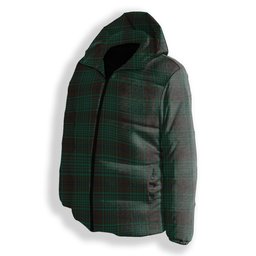 ScotsTee Shop Scottish McGillivray Hunting Modern Premium Tartan Down Jacket Winter White Duck Down Plaid
