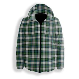 ScotsTee Shop Scottish Graham Dress Ancient Premium Tartan Down Jacket Winter White Duck Down Plaid