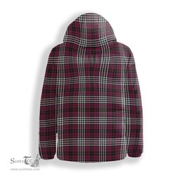 ScotsTee Shop Scottish Little of Morton Rigg Modern Premium Tartan Down Jacket Winter White Duck Down Plaid