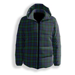 ScotsTee Shop Scottish Hogarth of Firhill 2 Premium Tartan Down Jacket Winter White Duck Down Plaid