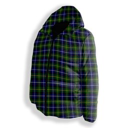 ScotsTee Shop Scottish McNeil of Barra Modern Premium Tartan Down Jacket Winter White Duck Down Plaid
