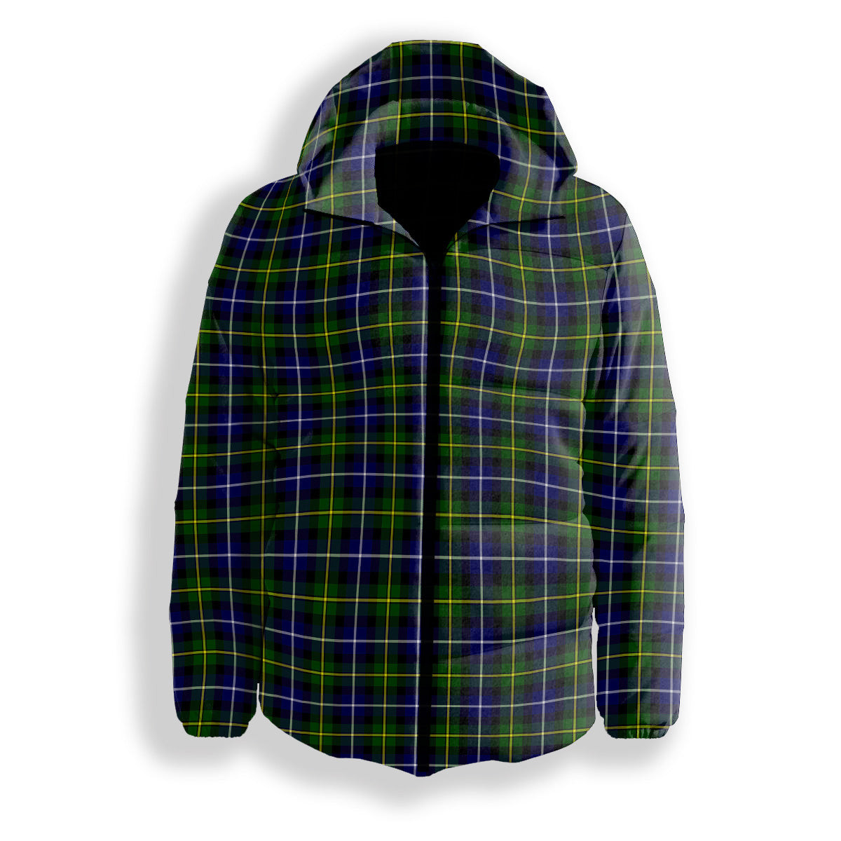 ScotsTee Shop Scottish McNeil of Barra Modern Premium Tartan Down Jacket Winter White Duck Down Plaid