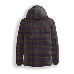 ScotsTee Shop Scottish McDonald of Clan Ranald Modern Premium Tartan Down Jacket Winter White Duck Down Plaid