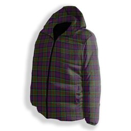 ScotsTee Shop Scottish McDonald of Clan Ranald Modern Premium Tartan Down Jacket Winter White Duck Down Plaid