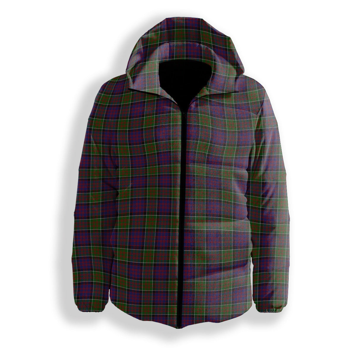 ScotsTee Shop Scottish McDonald of Clan Ranald Modern Premium Tartan Down Jacket Winter White Duck Down Plaid