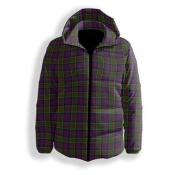 ScotsTee Shop Scottish McDonald of Clan Ranald Modern Premium Tartan Down Jacket Winter White Duck Down Plaid
