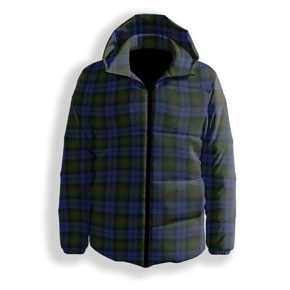 ScotsTee Shop Scottish Louise of Lorne Premium Tartan Down Jacket Winter White Duck Down Plaid