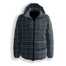 ScotsTee Shop Scottish Graham of Montrose Modern Premium Tartan Down Jacket Winter White Duck Down Plaid