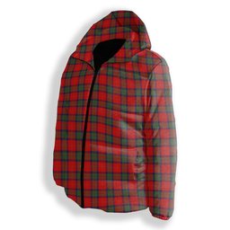 ScotsTee Shop Scottish McPherson of Cluny Modern Premium Tartan Down Jacket Winter White Duck Down Plaid
